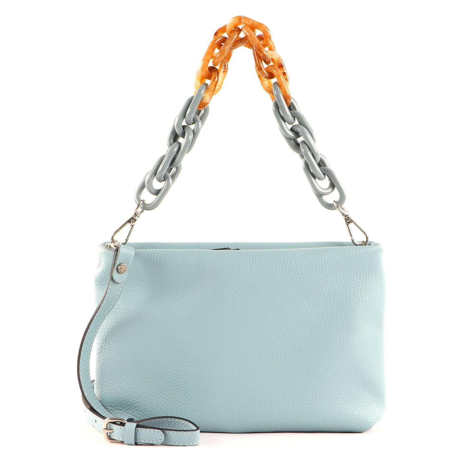 Gianni Chiarini, Damen, Handtasche, Brenda Crossbody Bag, Blau, Grau