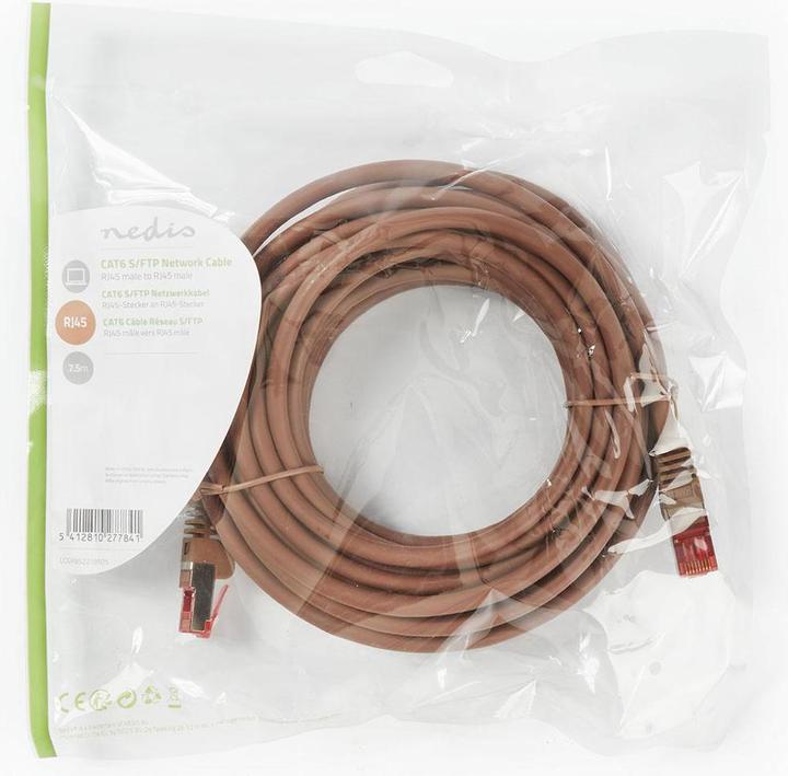 Produktbild Nedis Netzwerkkabel CAT6 S/FTP RJ4 5 Stecker - RJ45 Stecker 7 (S/FTP, CAT6, 7.50 m)