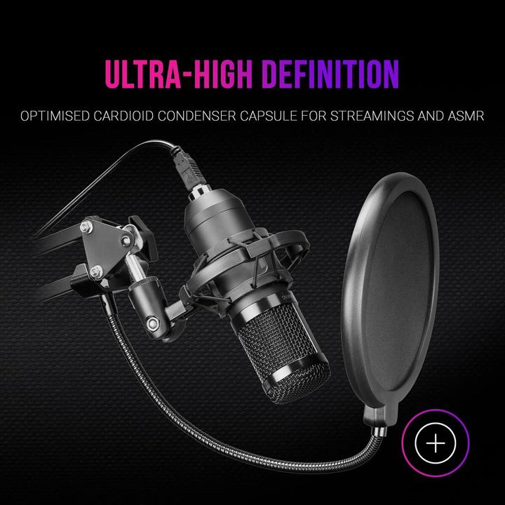 Actual product image Mars Gaming Microphone MMicPro avec bras de montage (Noir)