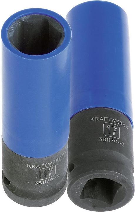 Actual product image Kraftwerk Deep impact socket 1/2 17mm w.plastic ring (17 mm)