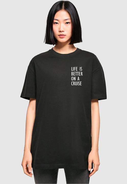 Produktbild Merchcode Ladies Life Is Better Oversized Boyfriend Tee - 119547 (3XL)
