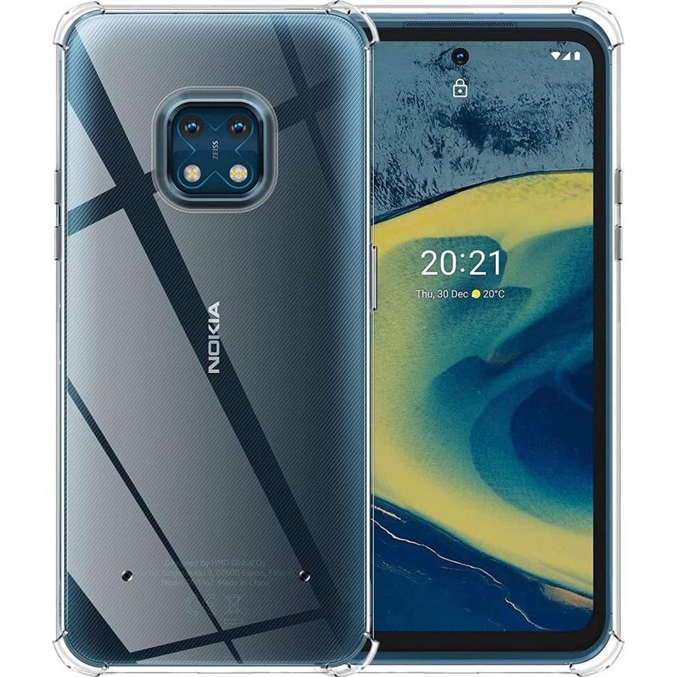 Screenguard Nokia XR20 Hülle Crystal Soft Airbag Bumper (Nokia XR20), Smartphone Hülle, Transparent