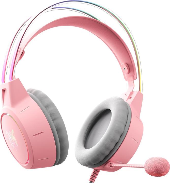 Produktbild Onikuma X15 PRO RGB-Gaming-Kopfhörer (kabelgebunden) Pink (Kabelgebunden)