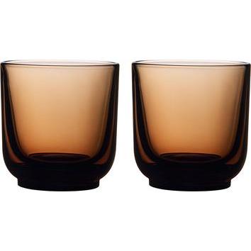 Fellow 2er-Set Pirch Cappuccino-Gläser, 190 ml, Bernstein, Bicchieri, Trasparente