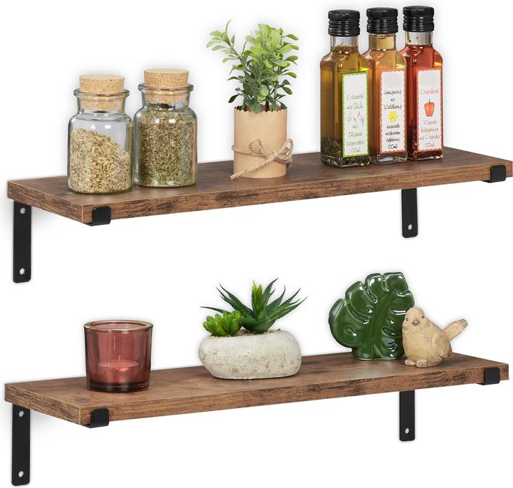 Produktbild Relaxdays Wandregal (48 x 15.50 x 9.50 cm)