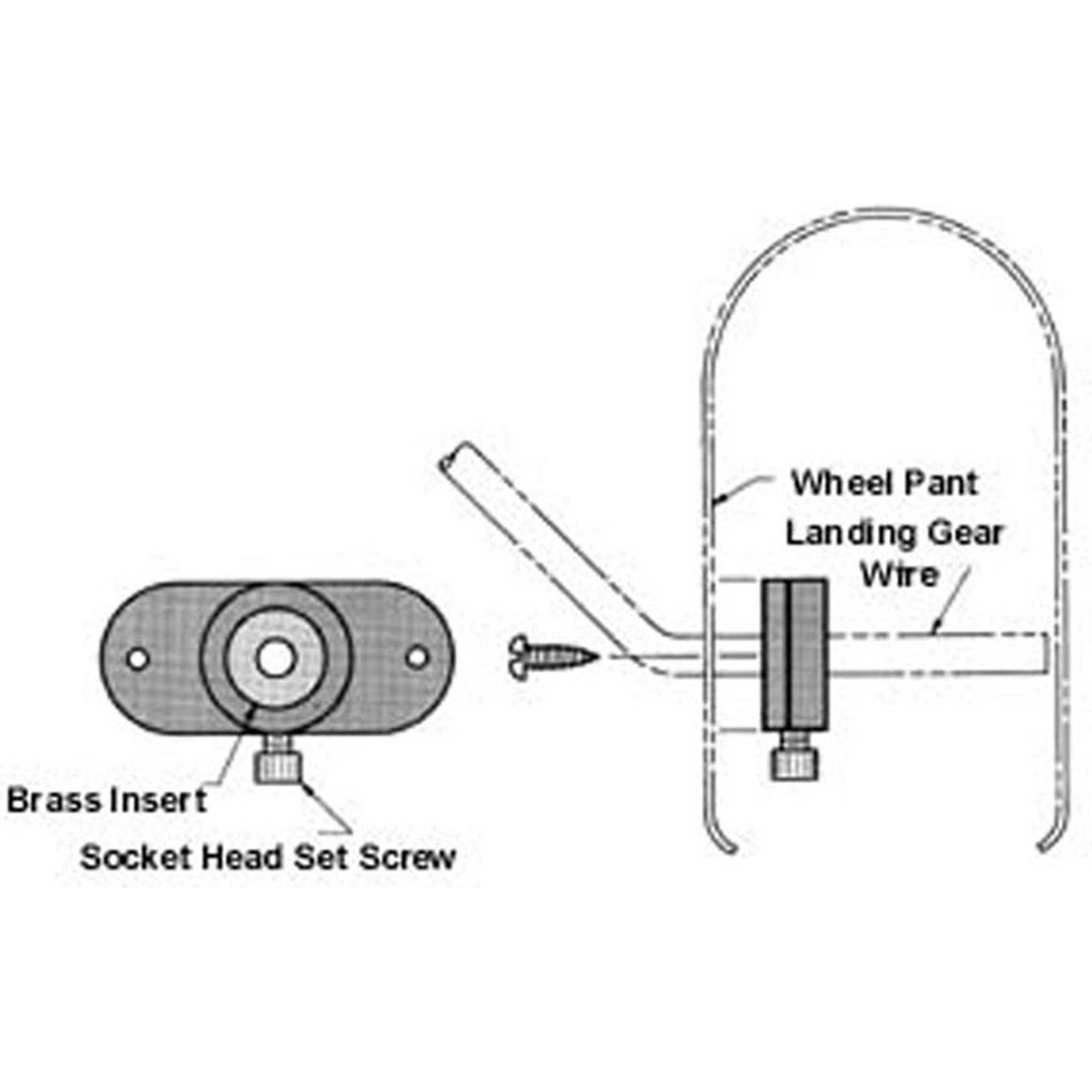Thumbnail - SIG wheel pant mount 6mm, 2stk.