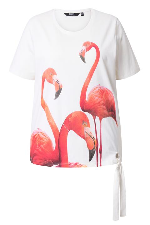 Actual product image Ulla Popken Flamingo Short Sleeve Graphic Tee (54)
