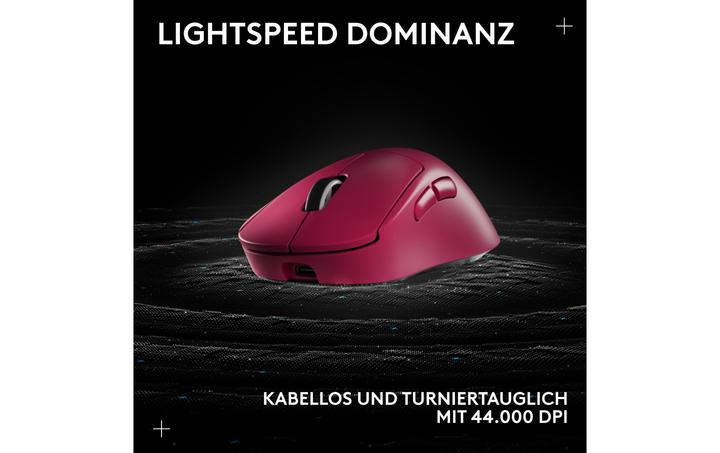 Actual product image Logitech PRO X SUPERL 2 DEX-PINK-EER2-933 (Cable, Wireless)