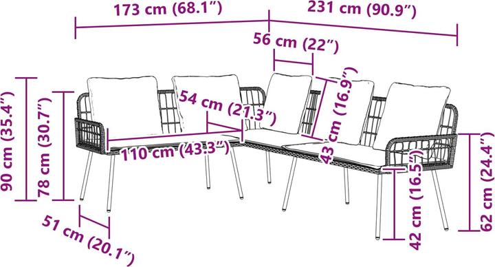 Produktbild vidaXL Eden
