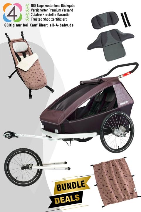Actual product image Croozer Kid Vaaya 2 Kid All-Season Bundle Geschwister