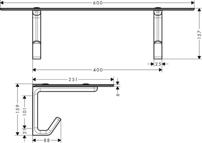 Produktbild Axor Universal Accessories Badetuchablage