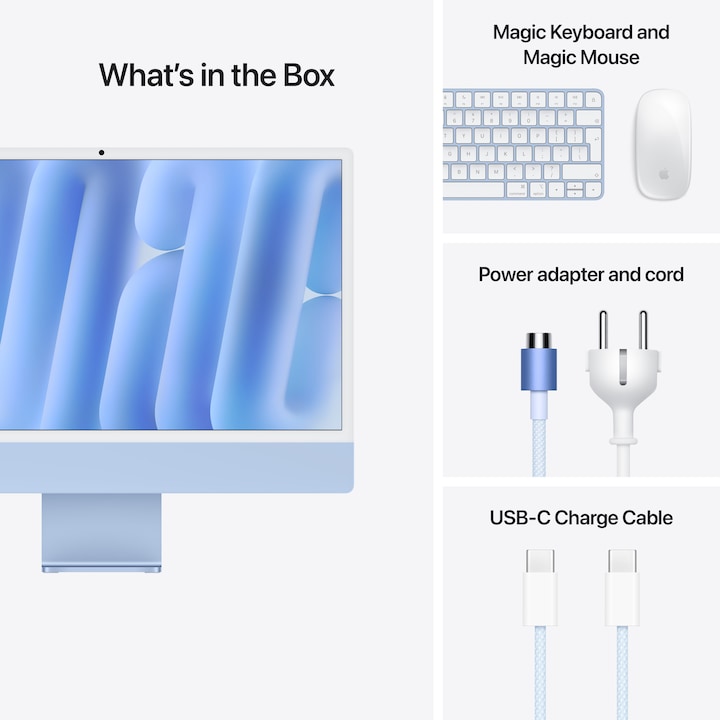 Produktbild Apple iMac 2024 (M4, 16 GB, 256 GB, Apple M4 8-Core)