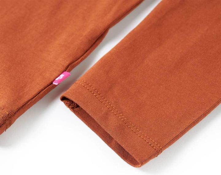 Immagine prodotto vidaXL Camicia da bambino a maniche lunghe Cognac 116,Materiale: 95 % cotone. 5 (116)