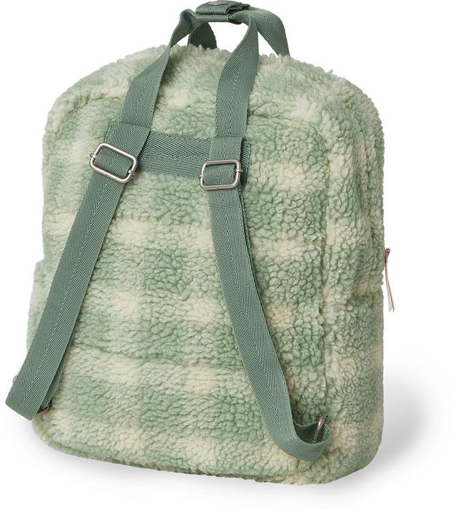 Actual product image Garbo & Friends Pile TeddyBackpack Sage Check
