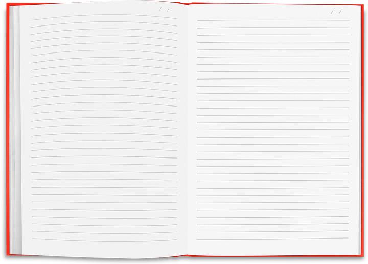 Image du produit Caran d'Ache Carnet ligné A5 - rouge (A5, À rayures, Couverture rigide)