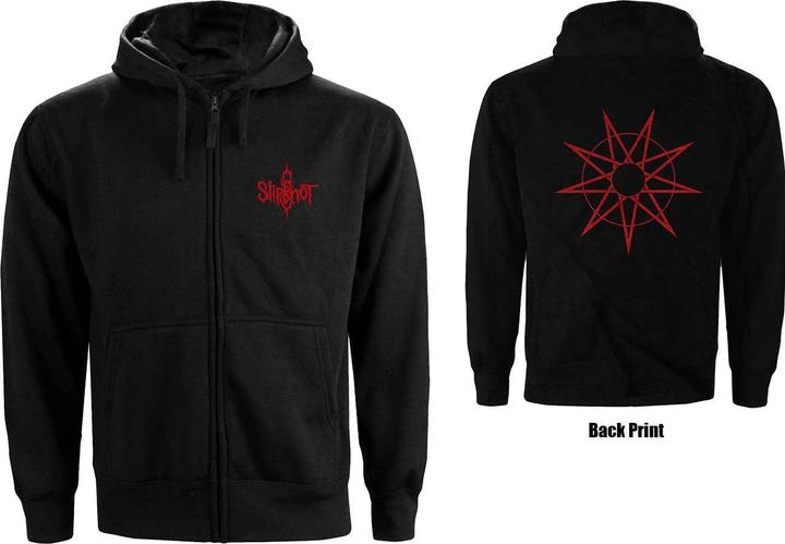 Immagine prodotto Slipknot 9 Point Star (Zipper-Hoodie) (L)