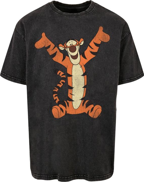 Absolute Cult Winnie The Pooh - Tigger Classic Acid Washed Oversize Tee - 115203 (3XL)