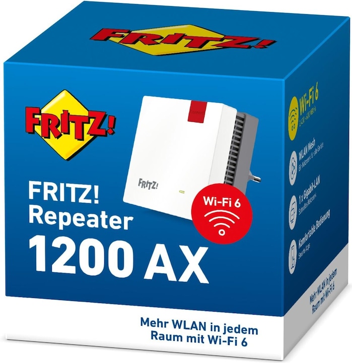 Produktbild AVM FRITZ!Repeater 1200 AX (2400 Mbit/s, 600 Mbit/s)