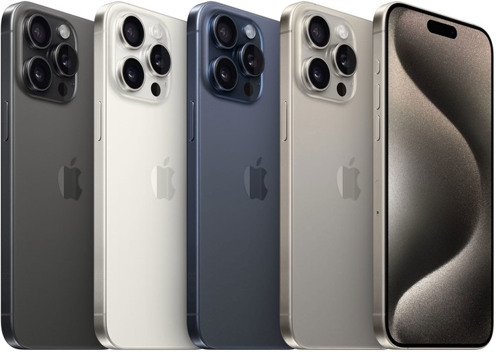 Produktbild Apple iPhone 15 Pro Max (512 GB, White Titanium, 6.70", SIM + eSIM, 48 Mpx, 5G)
