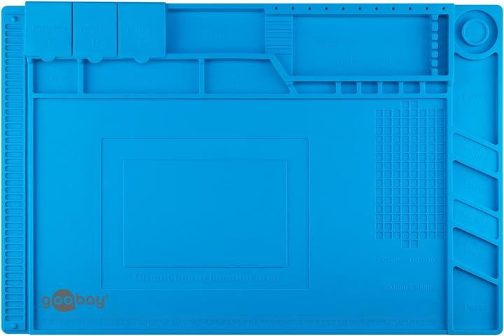 Actual product image Goobay Silicone soldering mat as a flexible work surface for safe soldering, repairs and handicrafts