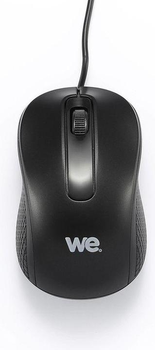 We-Vibe Souris filaire WE 1200DPI, USB, longeur c ble 1.5m finition métallique noire (Cable)