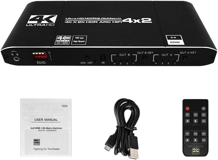 Produktbild KuWFi HDMI Matrix Switch 4x2