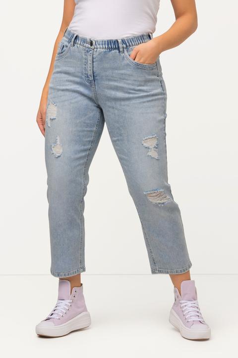 Immagine prodotto Ulla Popken Boyfriend jeans a 7/8 con gradiente di colore ed effetto sdrucito (44)