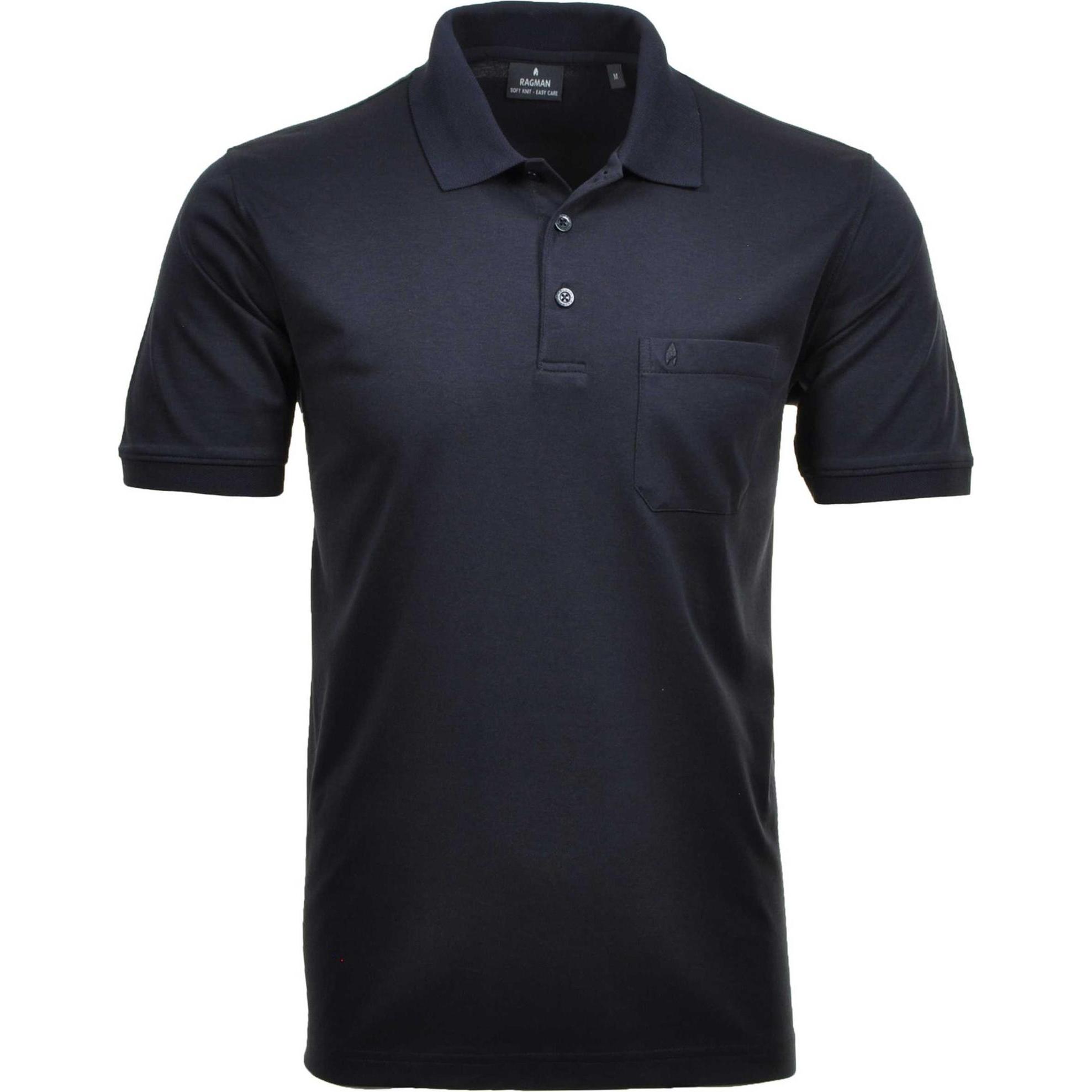 Ragman, Herren, Shirt, Poloshirt, Blau, (S)