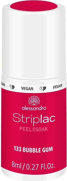 Immagine prodotto Alessandro Striplac Peel o Soak Bubble Gum 8 ml (133 Gomma da masticare, Smalto pelabile)