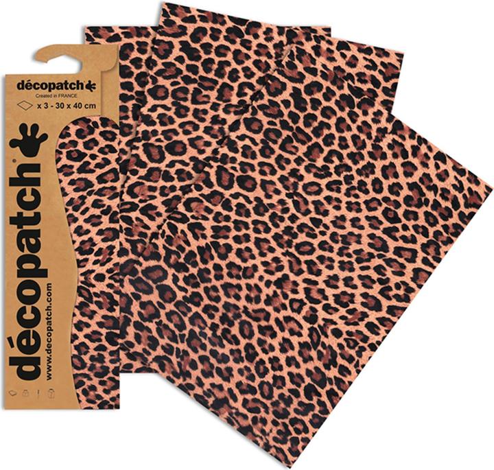Produktbild Décopatch Decopatch-Papier 3St 30x40cm Leopard (20 g/m², 3x)