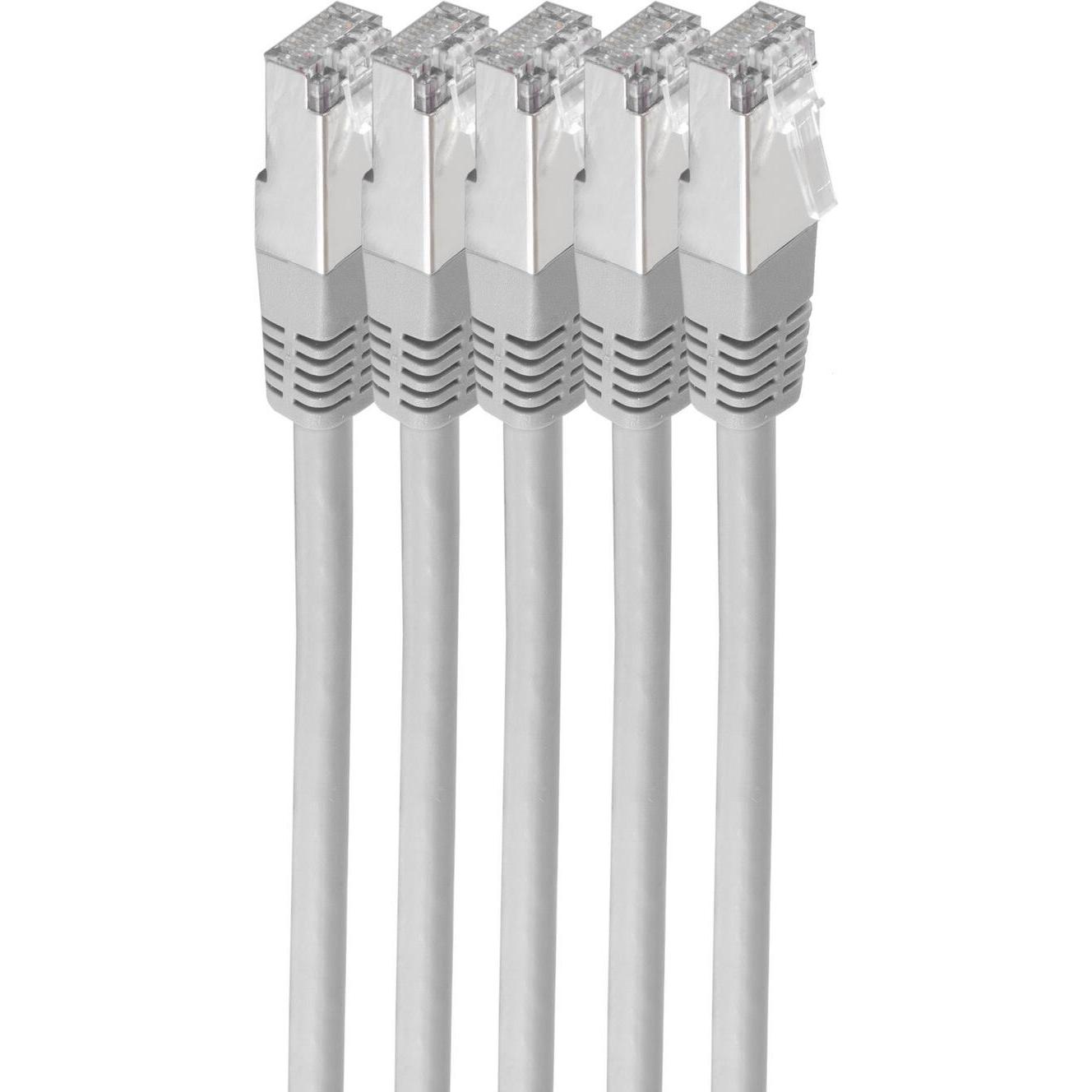 Shiverpeaks -BASIC-S--Netzwerkkabel-Patchkabel, cat 6, S/FTP, PIMF, Halogenfrei, VE5, 1,0m (S/FTP, CAT6, 1 m), Netzwerkk...