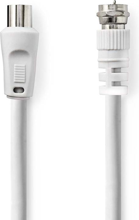Produktbild Nedis Satelliten- und Antennenkabel - F Stecker - IEC (Coax) Stecker - Vernickelt - 75 Ohm - Doppelt (75 dB, Antennenkabel)