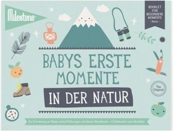 Actual product image Milestone Booklet "Baby's first moments in nature"