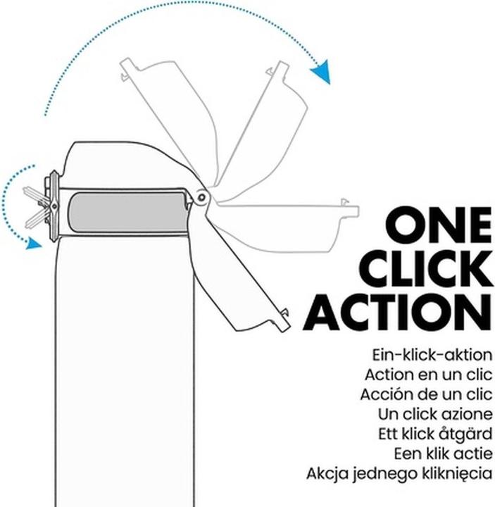 Produktbild ION8 Vacuum Insulated Stainless Steel 1 Litre Water Bottle 920ml 31oz Ash Navy (0.92 l)