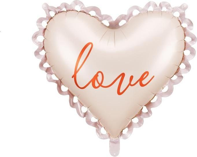 Partydeco Herzfolienballon 50x47cm (1 x)