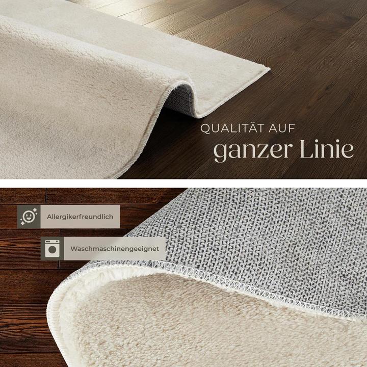 Actual product image tectake Kurzflorteppich Soft Zone (60 x 110 cm)