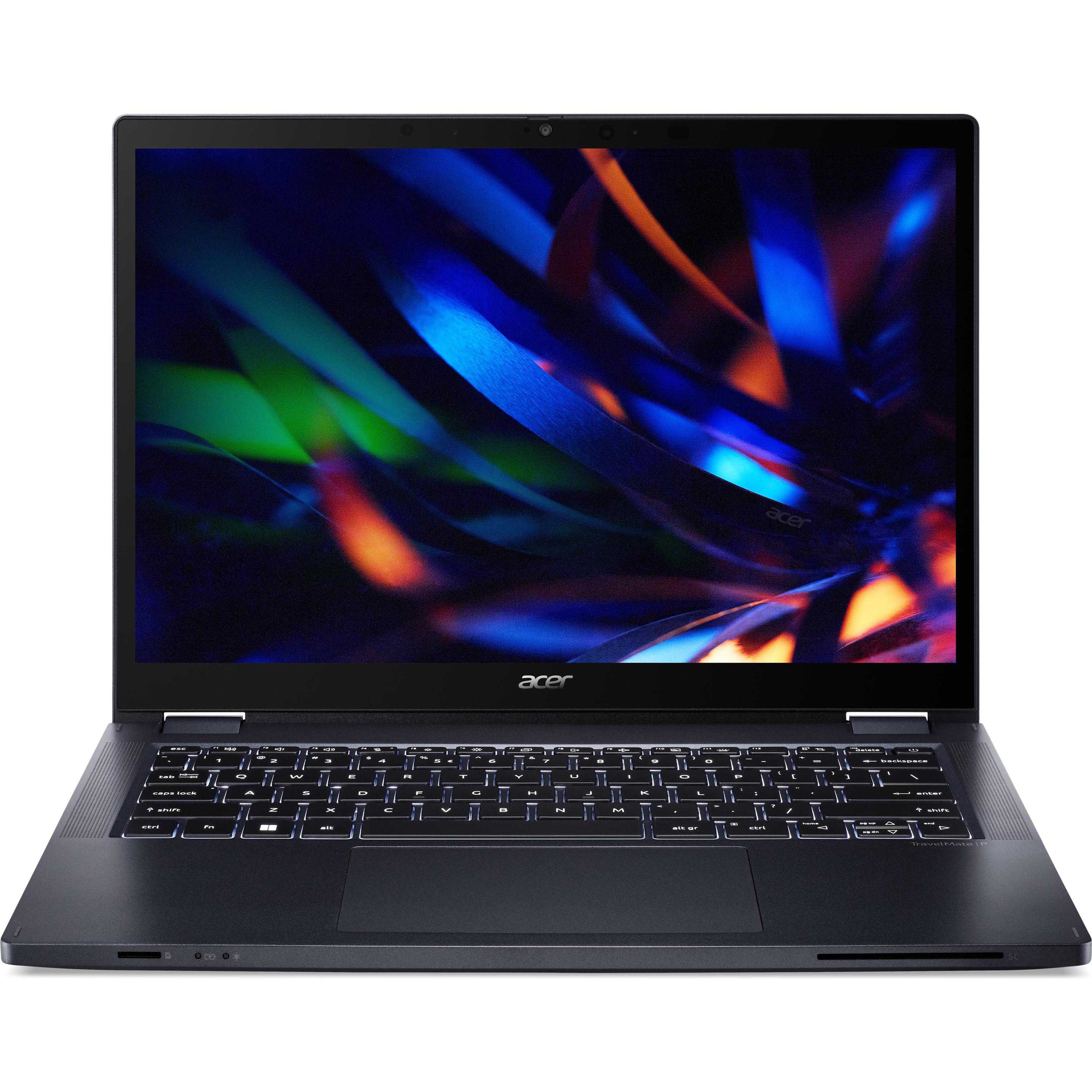 Acer Travelmate P4 Spin 14" (14", 512 GB, 16 GB, DE, Intel Core i5-1335U), Notebook, Blau