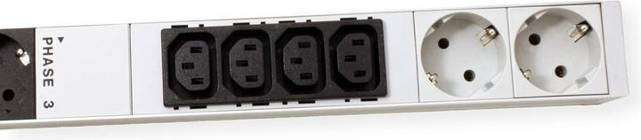 Produktbild Bachmann IT PDU ALU 0HE 12x C13 6x Schutzkontakt 3x 16A CEE rot