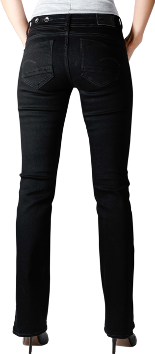 Produktbild G-Star Midge Mid Bootcut Elto Nero Superstretch pitch black (W24/L30)