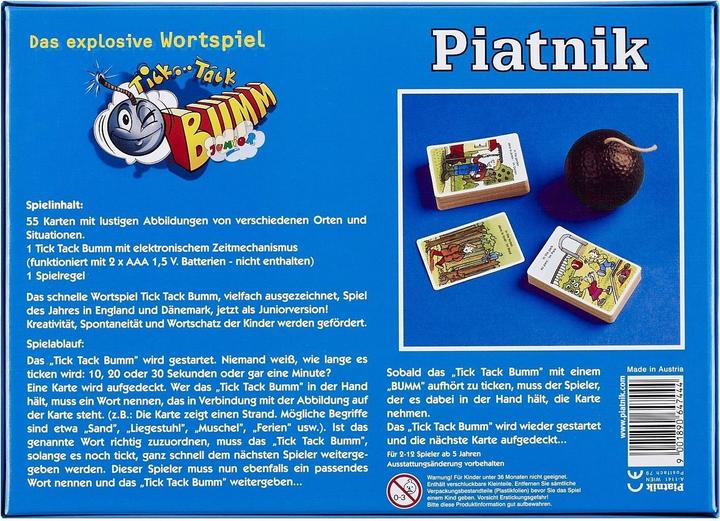 Image du produit Piatnik Tick Tack Boom Junior (Allemand)