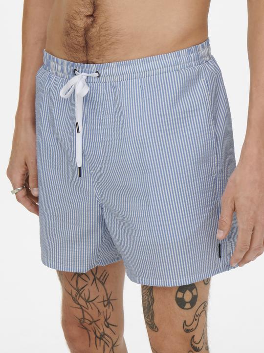 Actual product image Only & Sons Onsted Stripe Seersucker Swim Noos (XXL)