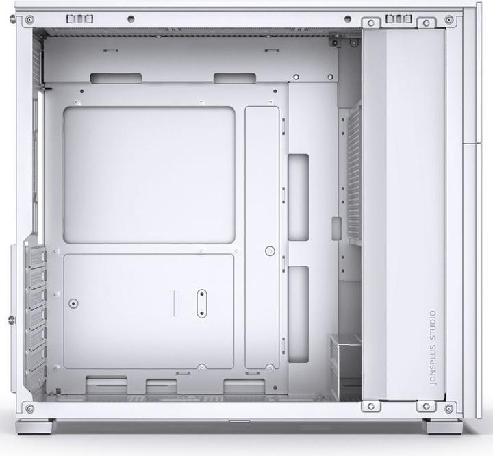 Actual product image Jonsbo D41 ATX case, tempered glass - white (ATX, mATX, Mini-ITX, DTX)