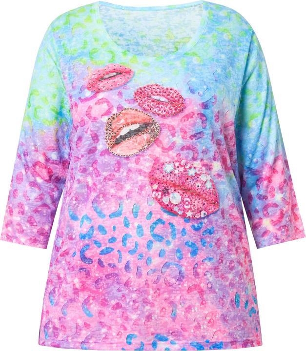 Produktbild Angel of Style T-Shirt, Komfort Fit, Regenbogen Leo, Kussmünder (54)