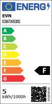Energie-Label EVN-Lichttechnik LED-Strip (Weiss, 500 cm, Indoor)
