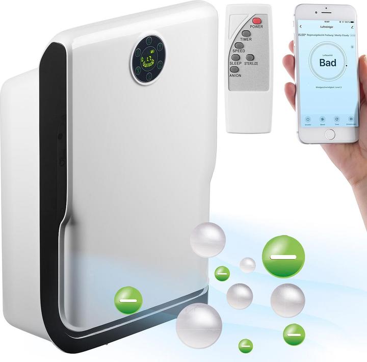 Immagine prodotto Sichler Purificatore d'aria a 6 stadi con UV e ionizzatore, compatibile con Alexa (19 m²)