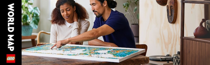 Actual product image LEGO World map (31203, LEGO Art, LEGO Rare Sets)