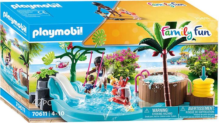 Productafbeelding Playmobil Kinderzwembad met whirlpool (70611, Playmobil familieplezier)