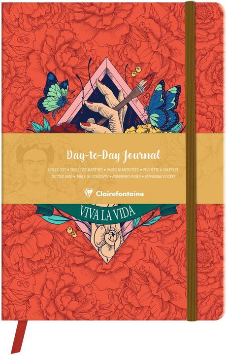 Image du produit Clairefontaine Frida Kahlo, Day to day 19x24cm 192P ass (AAA393, Couverture souple)
