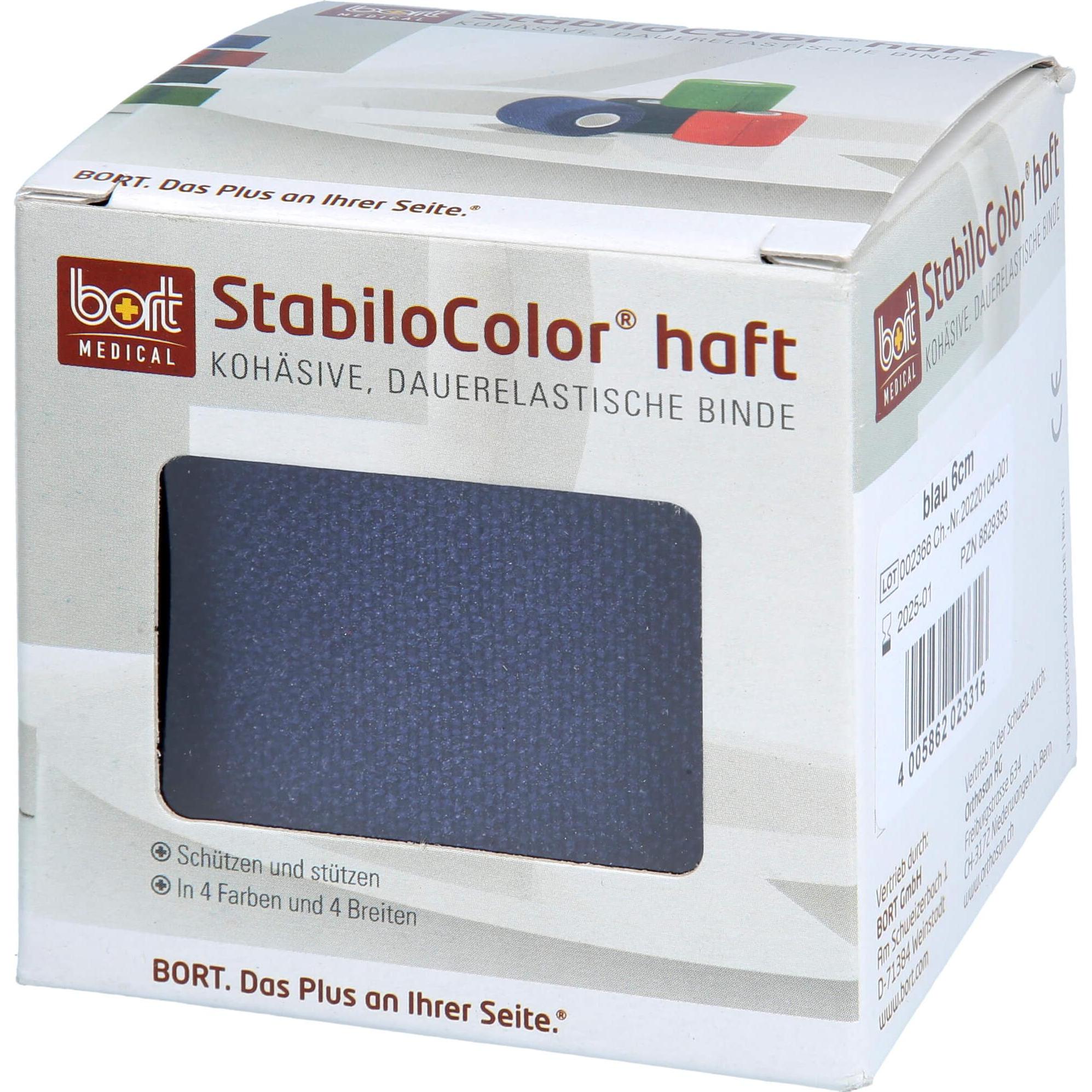 Bort Medical, Verbandsmaterial, Binde 6cmx5m kohesiv blau