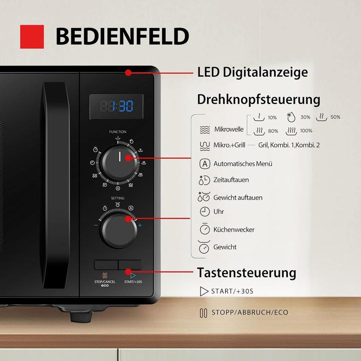 Immagine prodotto Toshiba Forno a Microonde con Grill e Funzione Combinata (23 l)